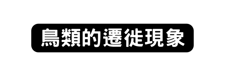 鳥類的遷徙現象